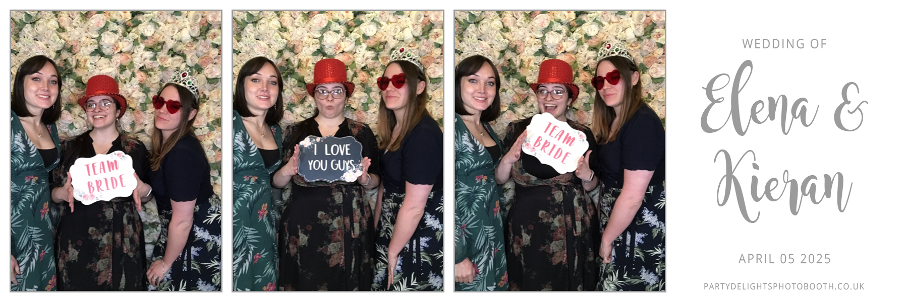 Elena & Kieran's Wedding | View more photos from the event at gallery.partydelightsphotobooth.co.uk/u/PartyDelightsPhotoBooth/Elena-Kierans-Wedding