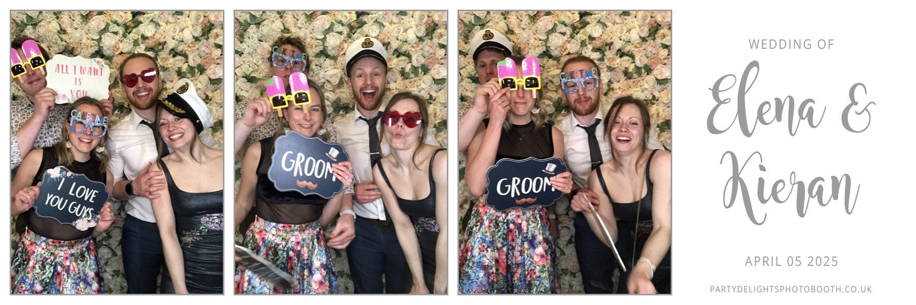 Elena & Kieran's Wedding | View more photos from the event at gallery.partydelightsphotobooth.co.uk/u/PartyDelightsPhotoBooth/Elena-Kierans-Wedding