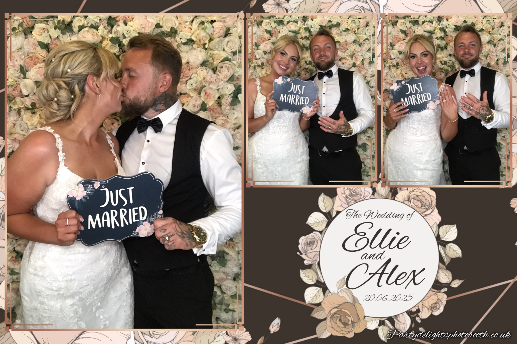 Ellie and Alex's Wedding | View more photos from the event at gallery.partydelightsphotobooth.co.uk/u/PartyDelightsPhotoBooth/Ellie-and-Alexs-Wedding