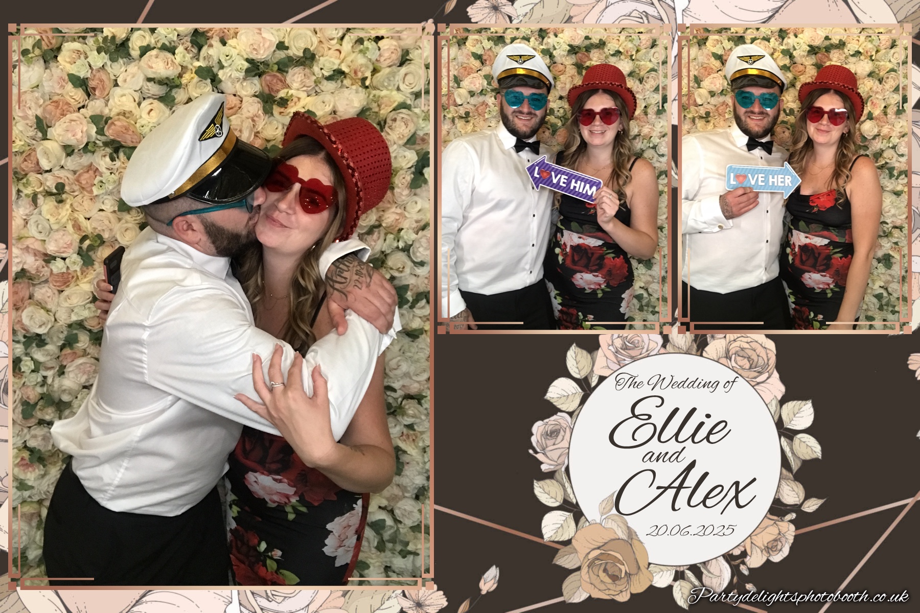 Ellie and Alex's Wedding | View more photos from the event at gallery.partydelightsphotobooth.co.uk/u/PartyDelightsPhotoBooth/Ellie-and-Alexs-Wedding