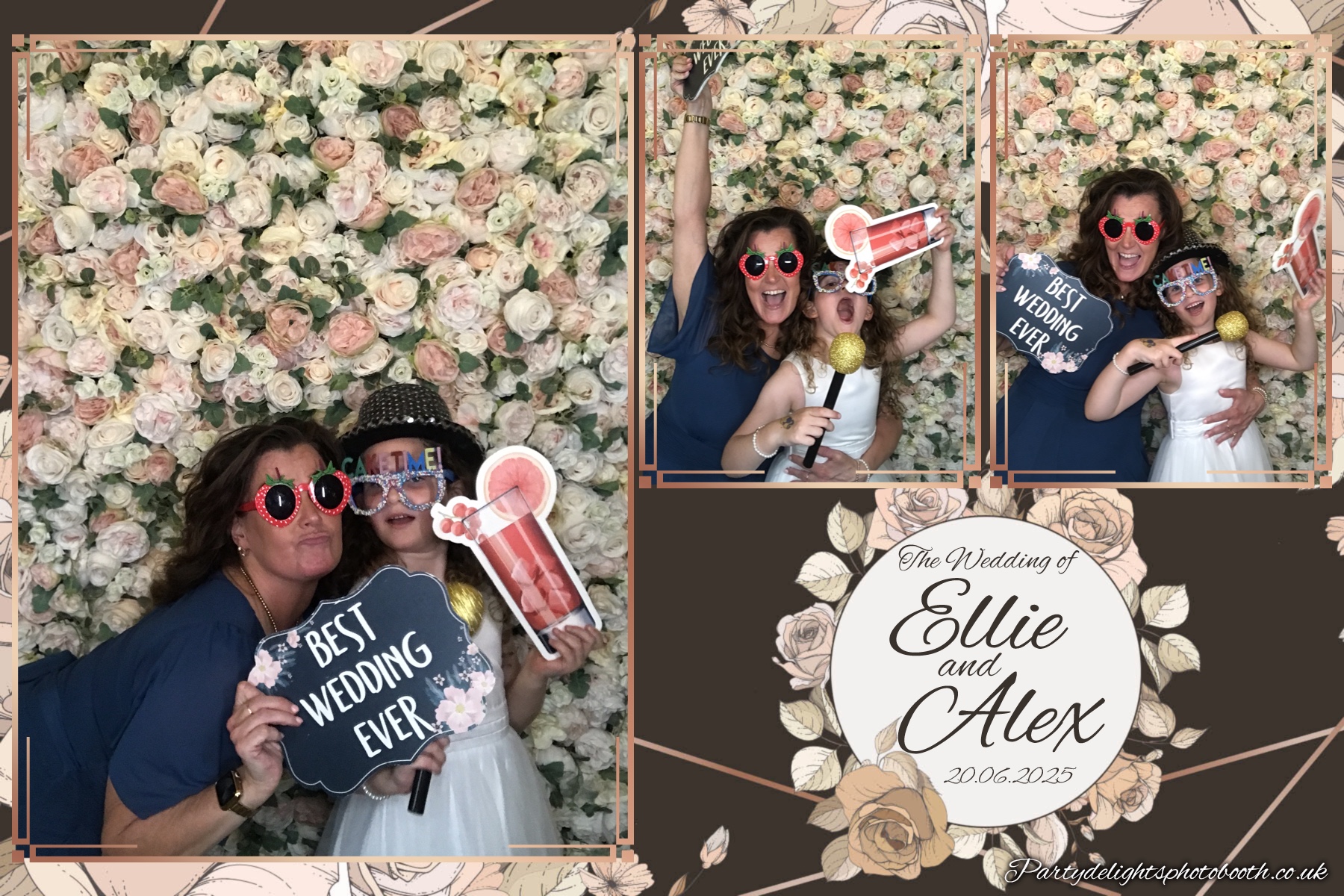 Ellie and Alex's Wedding | View more photos from the event at gallery.partydelightsphotobooth.co.uk/u/PartyDelightsPhotoBooth/Ellie-and-Alexs-Wedding