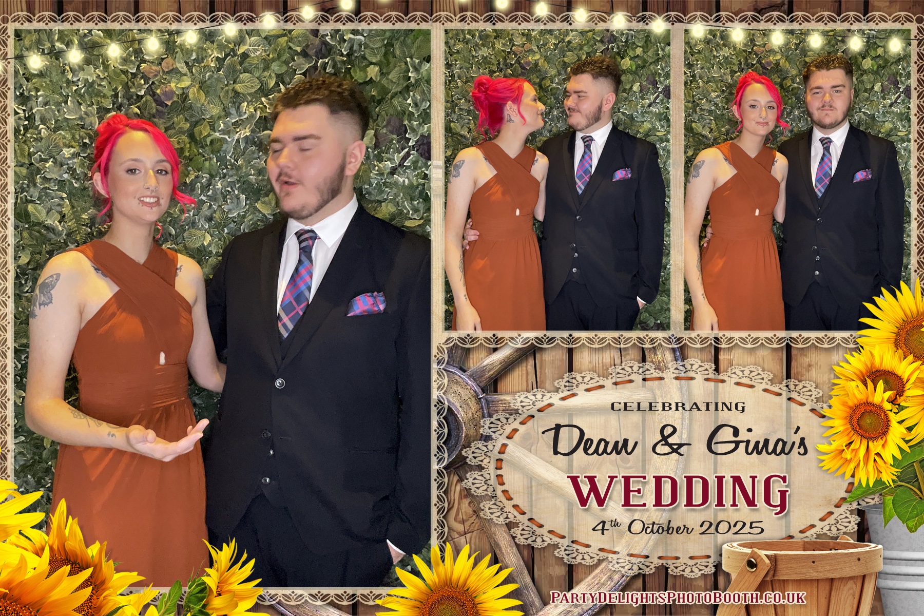 Gina and Dean's Wedding | View more photos from the event at gallery.partydelightsphotobooth.co.uk/u/PartyDelightsPhotoBooth/Gina-and-Deans-Wedding