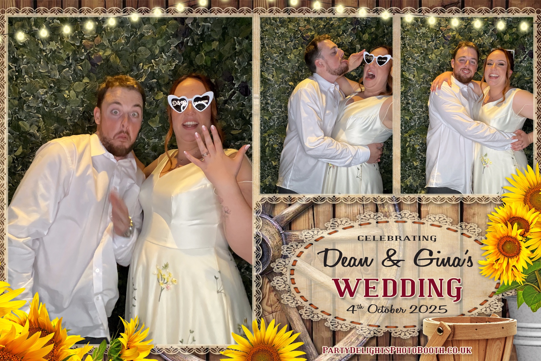 Gina and Dean's Wedding | View more photos from the event at gallery.partydelightsphotobooth.co.uk/u/PartyDelightsPhotoBooth/Gina-and-Deans-Wedding