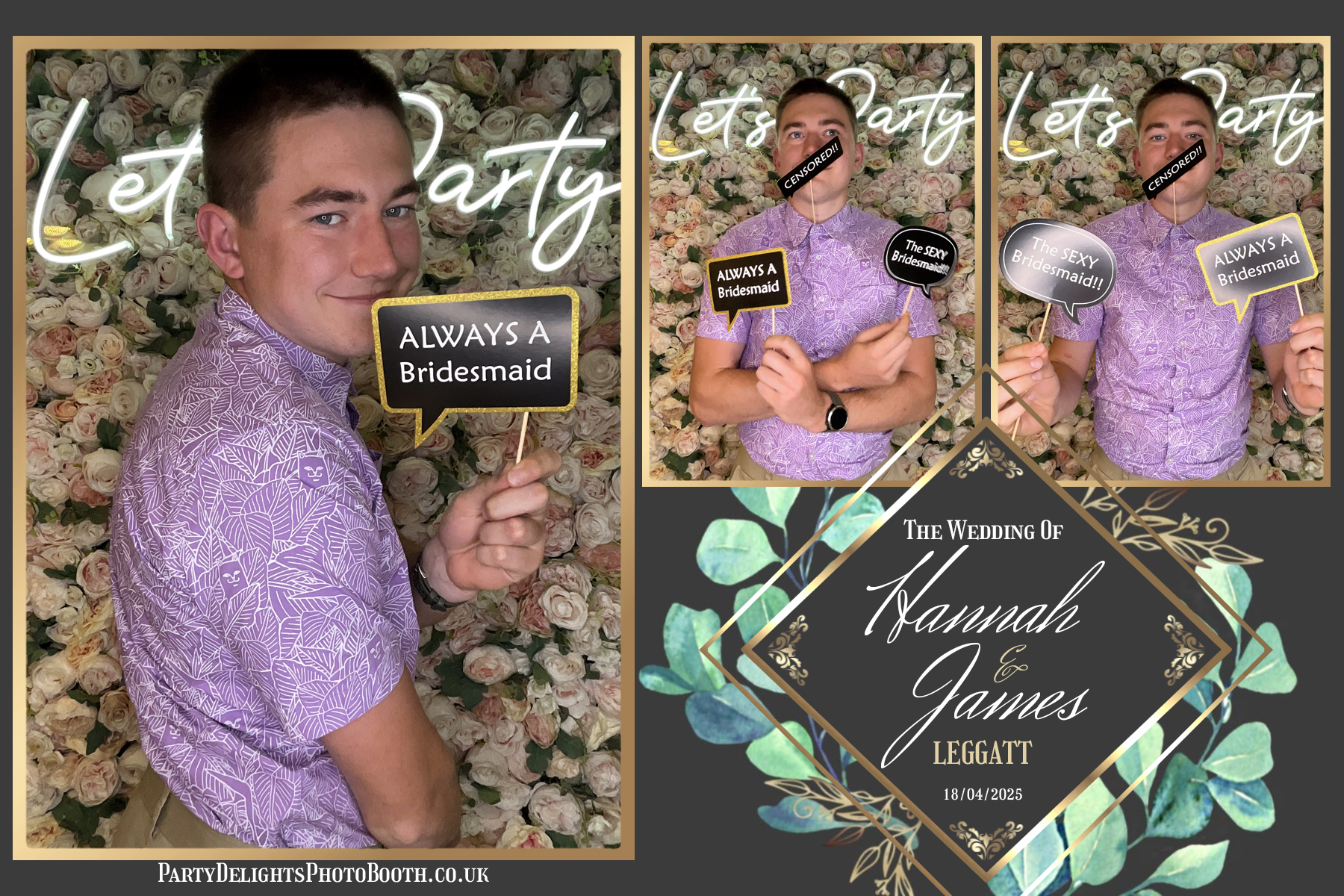 Hannah & James’ Wedding | View more photos from the event at gallery.partydelightsphotobooth.co.uk/u/PartyDelightsPhotoBooth/Hannah-James’-Wedding