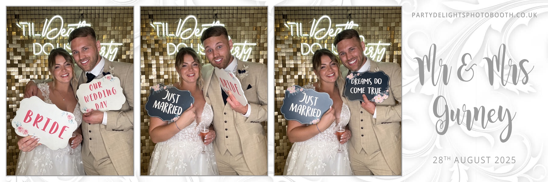 Johnie and Danielle’s wedding | View more photos from the event at gallery.partydelightsphotobooth.co.uk/u/PartyDelightsPhotoBooth/Johnie-and-Danielle’s-wedding