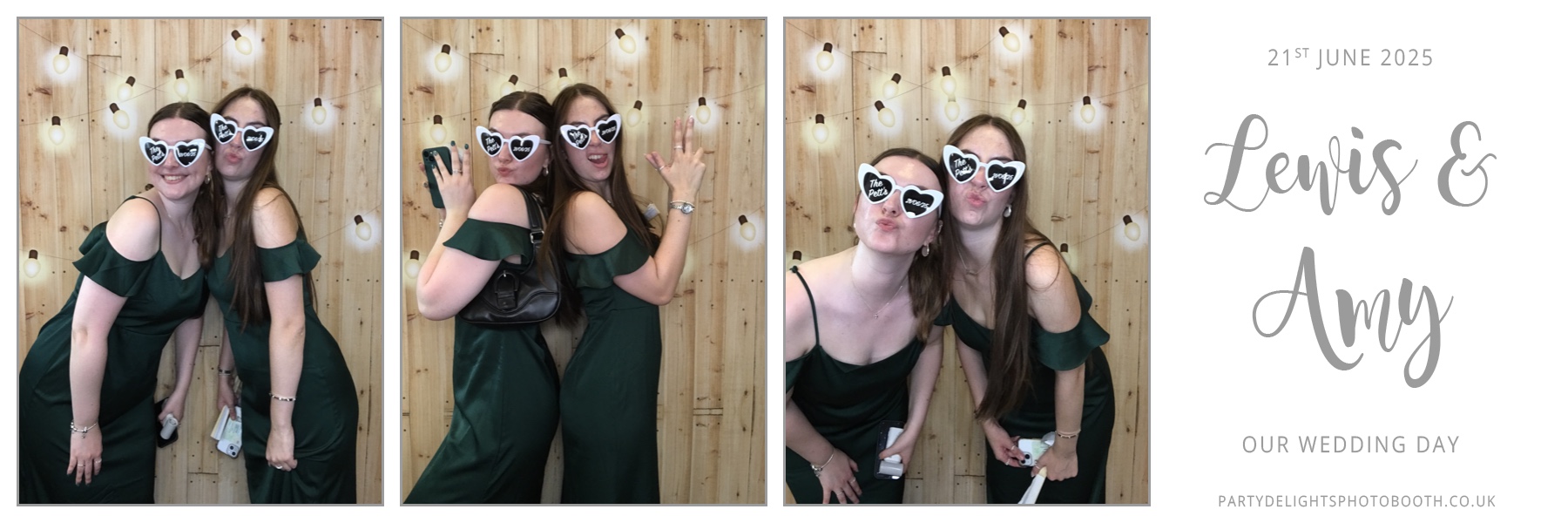 Lewis and Amy's Wedding | View more photos from the event at gallery.partydelightsphotobooth.co.uk/u/PartyDelightsPhotoBooth/Lewis-and-Amys-Wedding