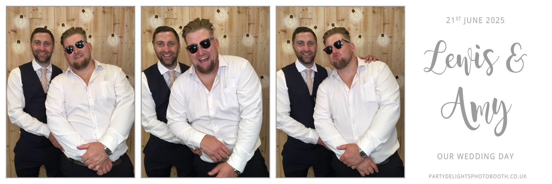 Lewis and Amy's Wedding | View more photos from the event at gallery.partydelightsphotobooth.co.uk/u/PartyDelightsPhotoBooth/Lewis-and-Amys-Wedding
