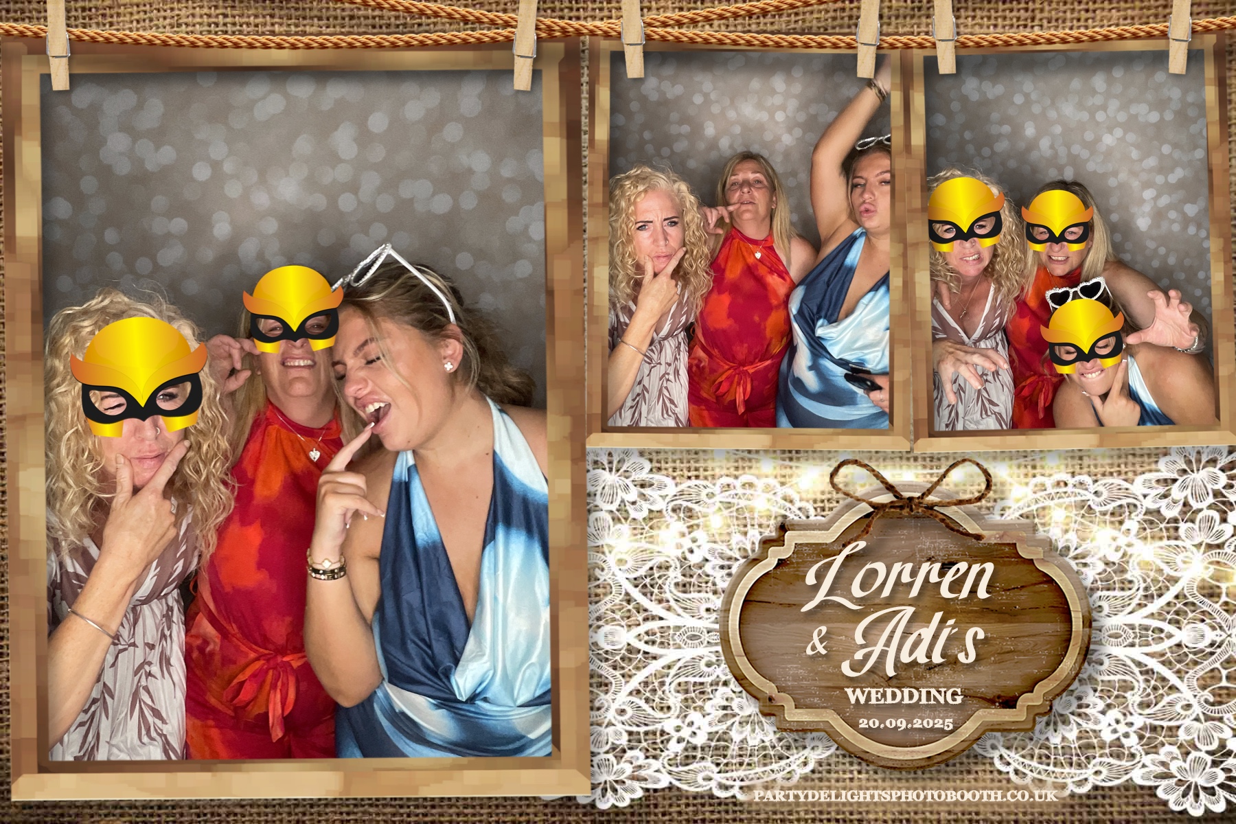Lorren & Adi’s wedding | View more photos from the event at gallery.partydelightsphotobooth.co.uk/u/PartyDelightsPhotoBooth/Lorren-Adi’s-wedding