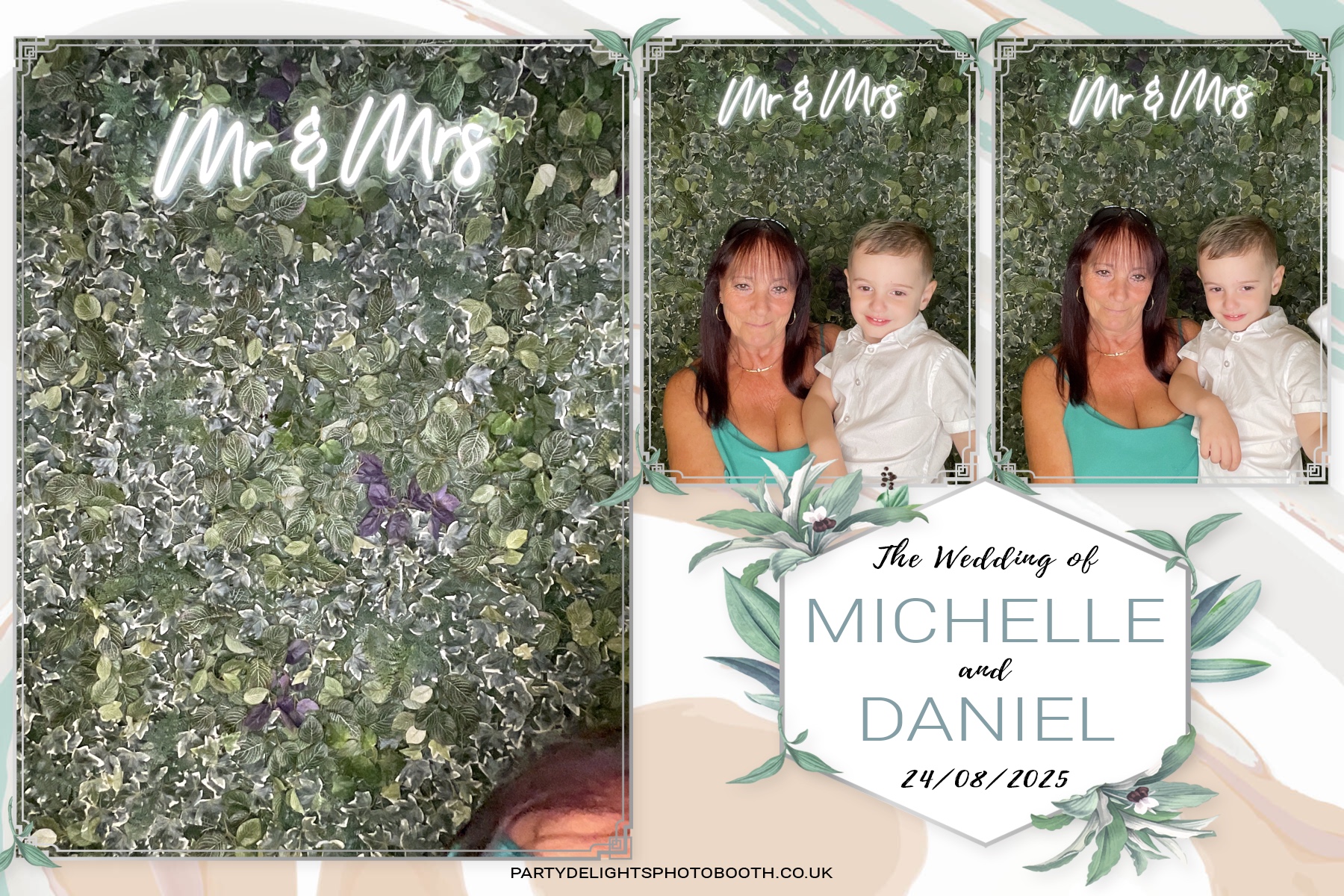 Michelle and Daniel's Wedding | View more photos from the event at gallery.partydelightsphotobooth.co.uk/u/PartyDelightsPhotoBooth/Michelle-and-Daniels-Wedding