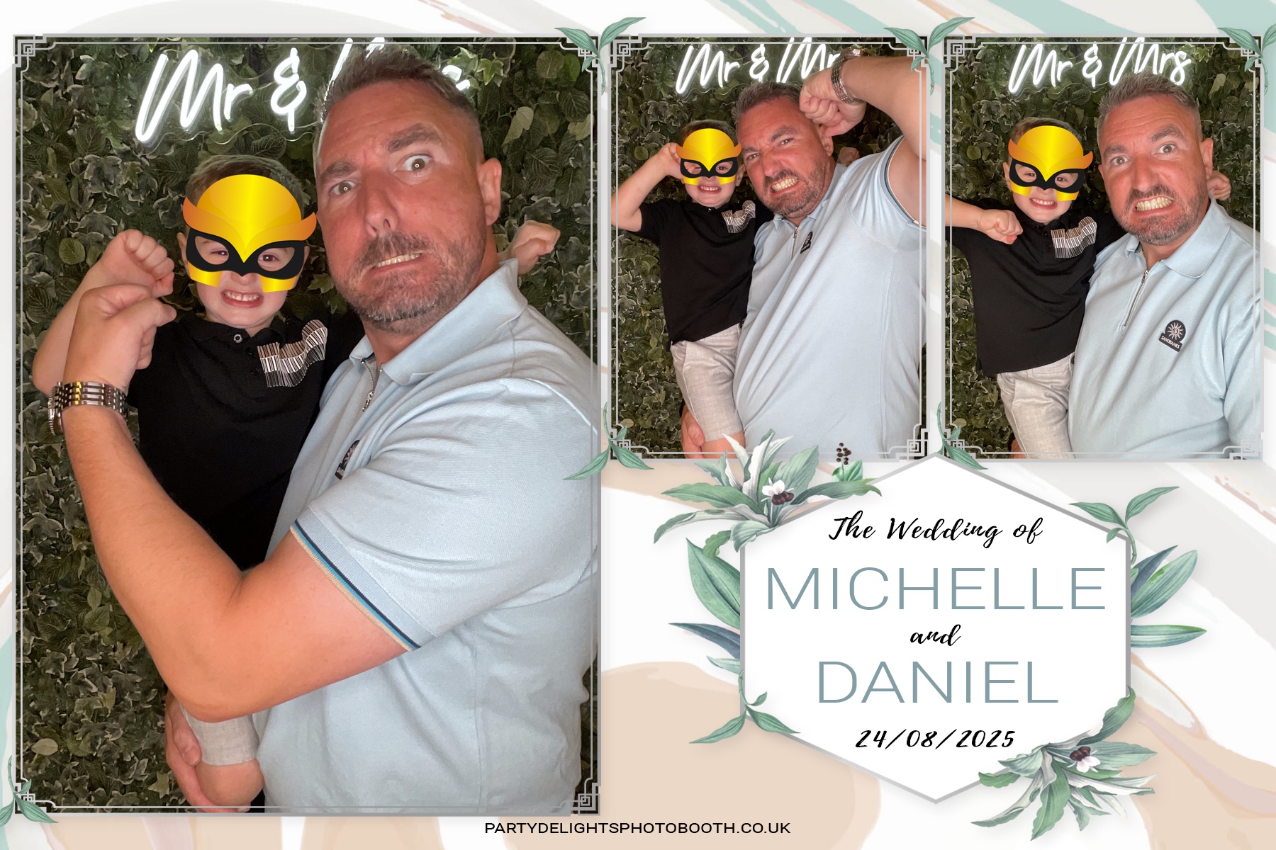 Michelle and Daniel's Wedding | View more photos from the event at gallery.partydelightsphotobooth.co.uk/u/PartyDelightsPhotoBooth/Michelle-and-Daniels-Wedding