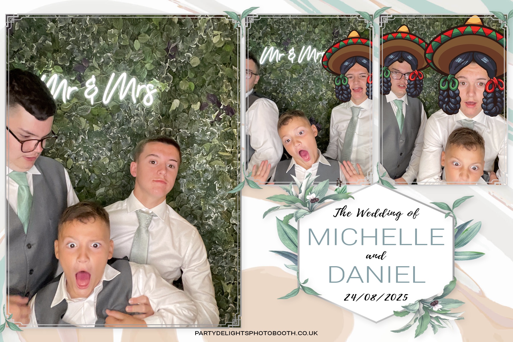 Michelle and Daniel's Wedding | View more photos from the event at gallery.partydelightsphotobooth.co.uk/u/PartyDelightsPhotoBooth/Michelle-and-Daniels-Wedding