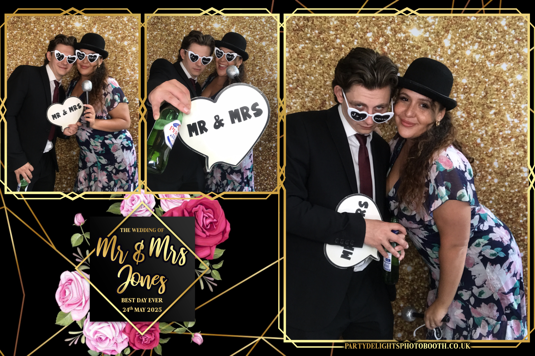 Mr & Mrs Jones Wedding | View more photos from the event at gallery.partydelightsphotobooth.co.uk/u/PartyDelightsPhotoBooth/Mr-Mrs-Jones-Wedding