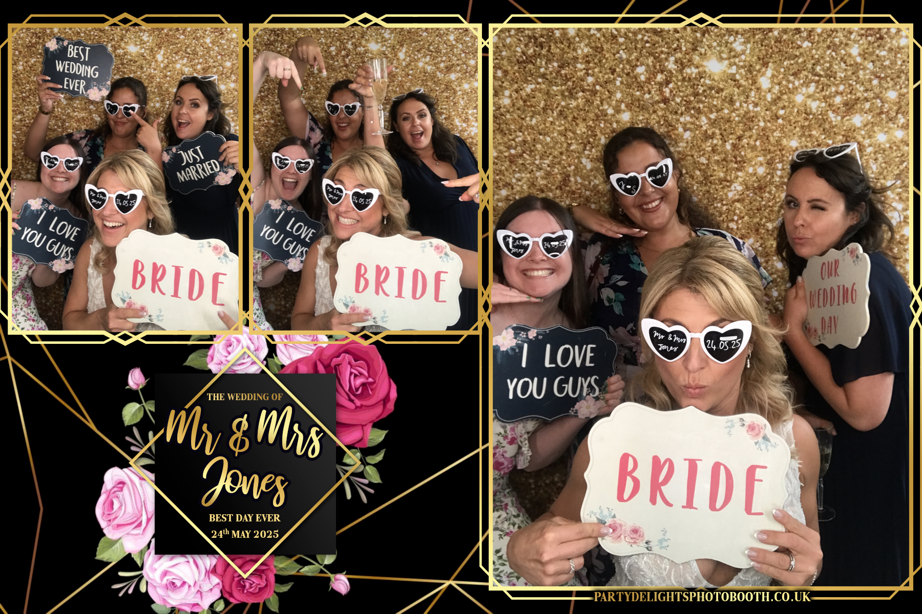 Mr & Mrs Jones Wedding | View more photos from the event at gallery.partydelightsphotobooth.co.uk/u/PartyDelightsPhotoBooth/Mr-Mrs-Jones-Wedding