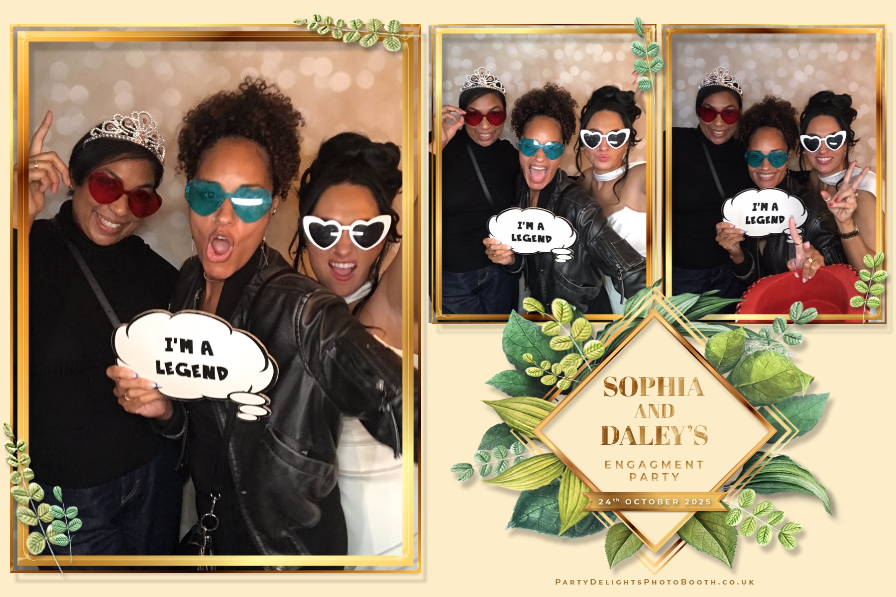 Sophia and Daley engagement party | View more photos from the event at gallery.partydelightsphotobooth.co.uk/u/PartyDelightsPhotoBooth/Sophia-and-Daley-engagement-party