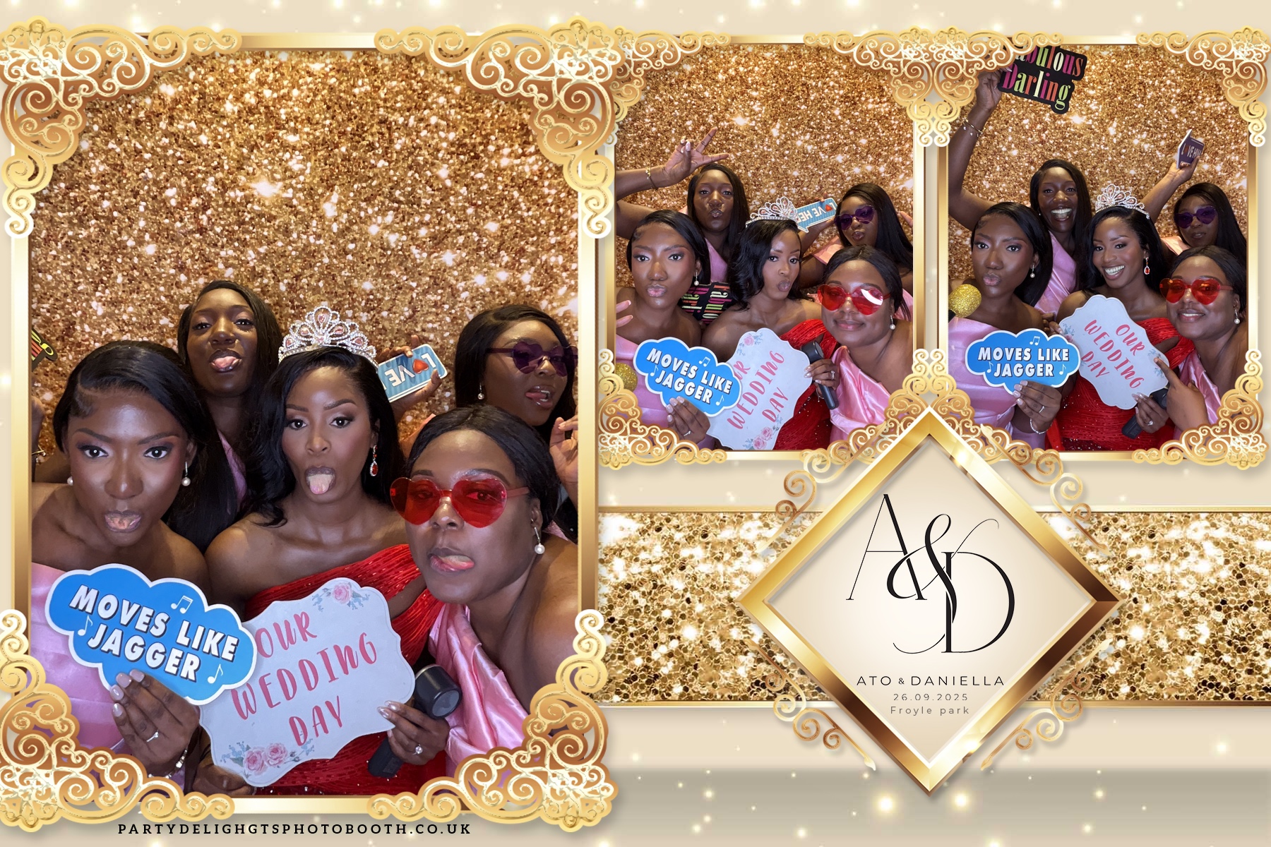 The Wedding of Ato and Daniella | View more photos from the event at gallery.partydelightsphotobooth.co.uk/u/PartyDelightsPhotoBooth/The-Wedding-of-Ato-and-Daniella