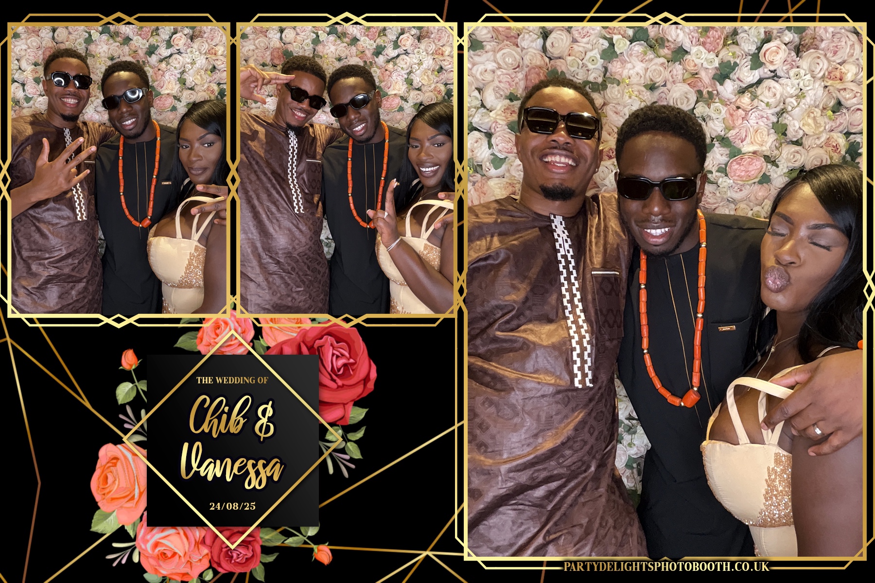Vanessa and Chib's Wedding | View more photos from the event at gallery.partydelightsphotobooth.co.uk/u/PartyDelightsPhotoBooth/Vanessa-and-Chibs-Wedding