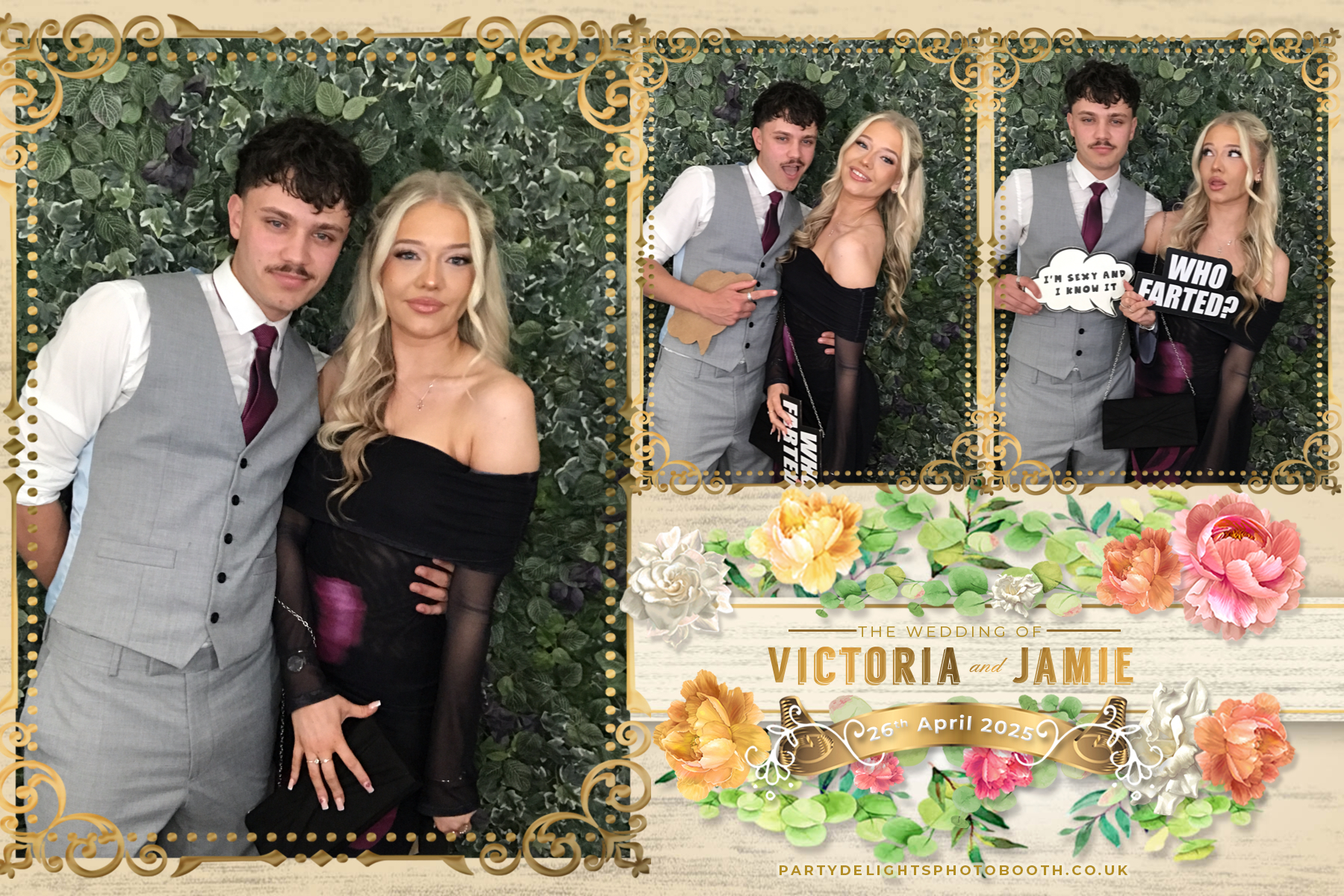 Victoria and Jamie’s wedding | View more photos from the event at gallery.partydelightsphotobooth.co.uk/u/PartyDelightsPhotoBooth/Victoria-and-Jamie’s-wedding