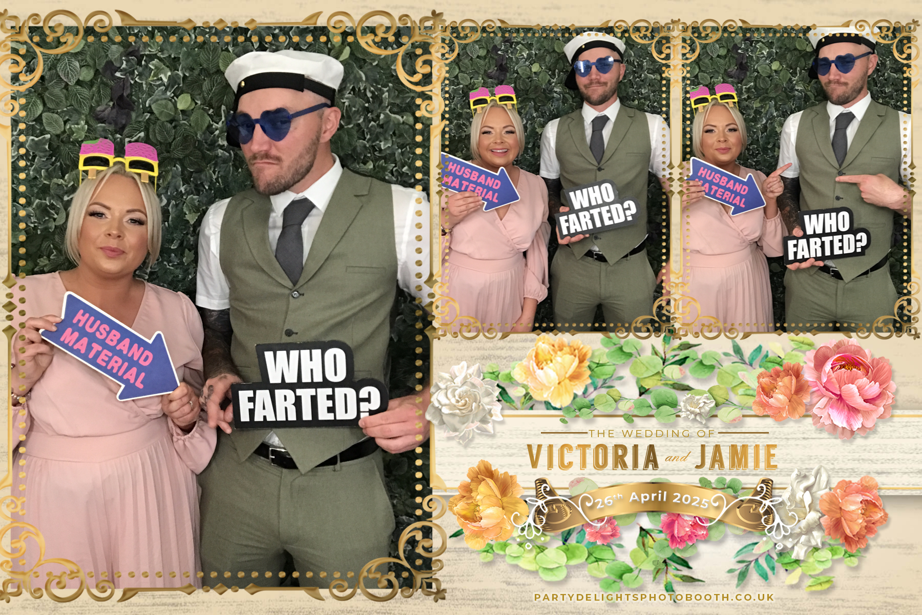 Victoria and Jamie’s wedding | View more photos from the event at gallery.partydelightsphotobooth.co.uk/u/PartyDelightsPhotoBooth/Victoria-and-Jamie’s-wedding