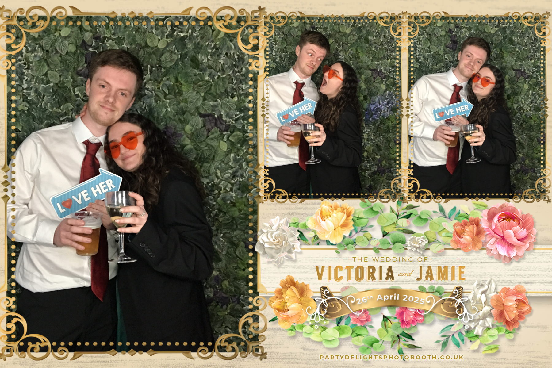 Victoria and Jamie’s wedding | View more photos from the event at gallery.partydelightsphotobooth.co.uk/u/PartyDelightsPhotoBooth/Victoria-and-Jamie’s-wedding