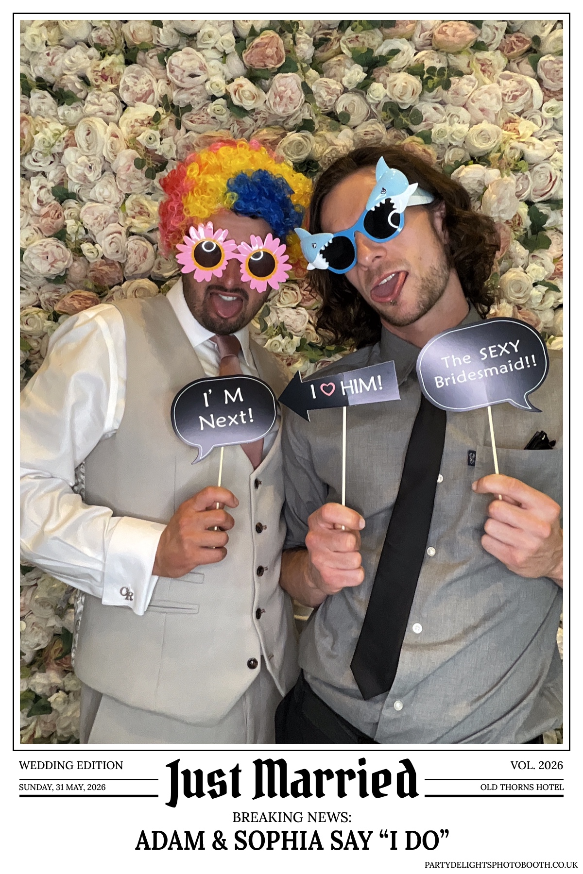 Adam and Sophia's Wedding | View more photos from the event at gallery.partydelightsphotobooth.co.uk/u/PartyDelightsPhotoBooth/Adam-and-Sophias-Wedding