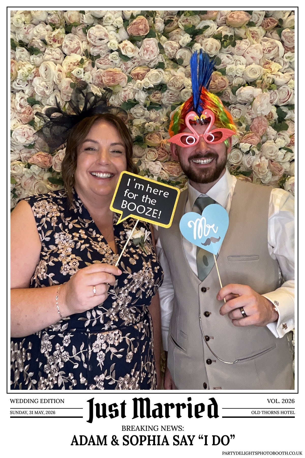 Adam and Sophia's Wedding | View more photos from the event at gallery.partydelightsphotobooth.co.uk/u/PartyDelightsPhotoBooth/Adam-and-Sophias-Wedding