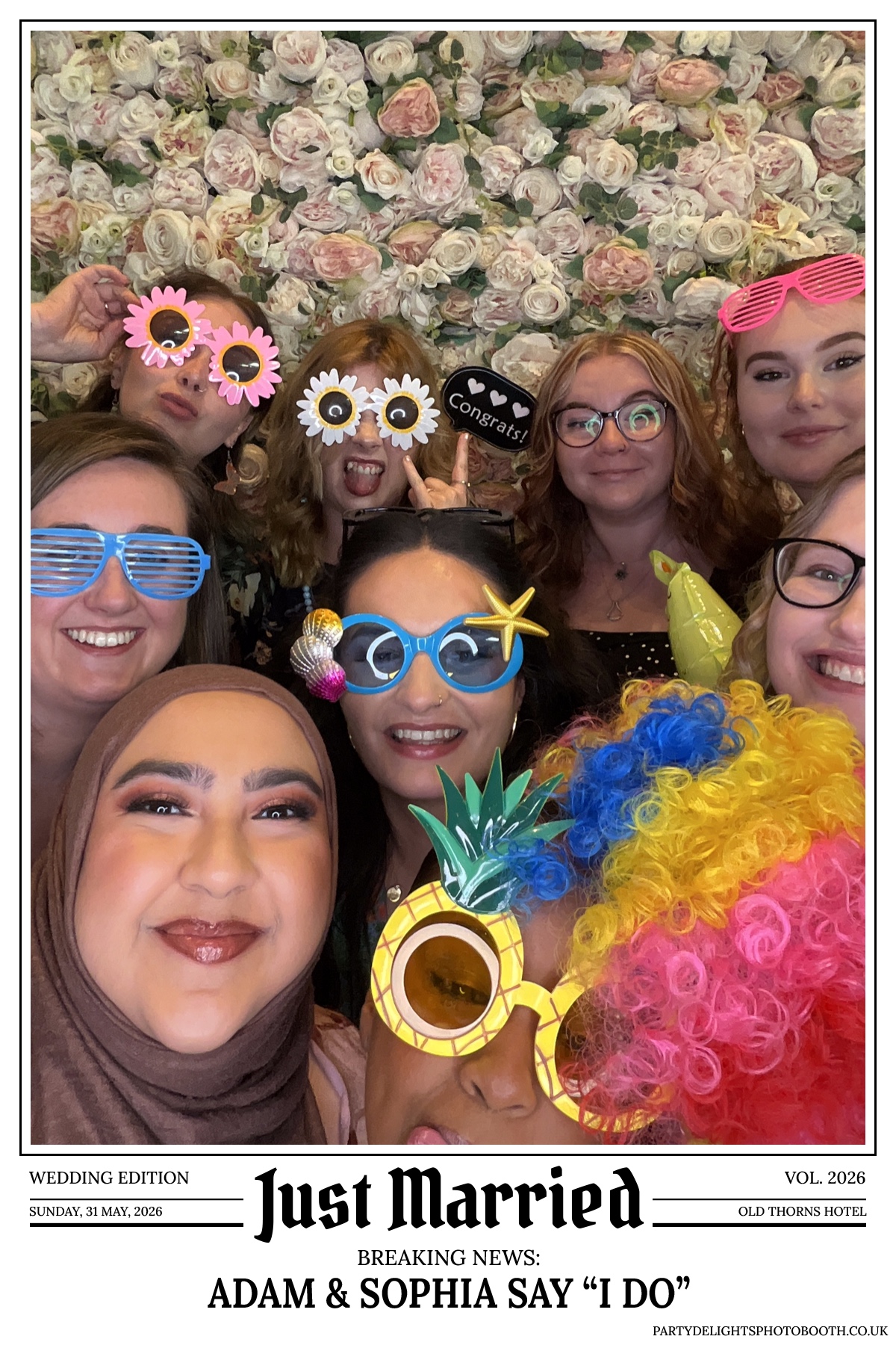 Adam and Sophia's Wedding | View more photos from the event at gallery.partydelightsphotobooth.co.uk/u/PartyDelightsPhotoBooth/Adam-and-Sophias-Wedding