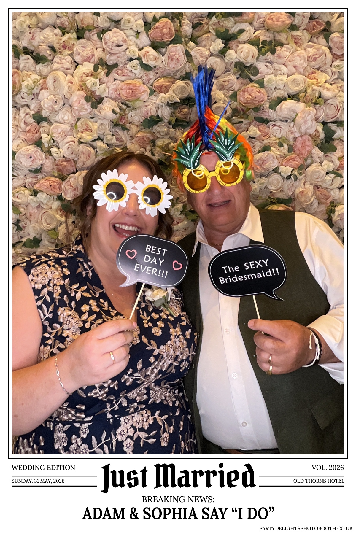 Adam and Sophia's Wedding | View more photos from the event at gallery.partydelightsphotobooth.co.uk/u/PartyDelightsPhotoBooth/Adam-and-Sophias-Wedding