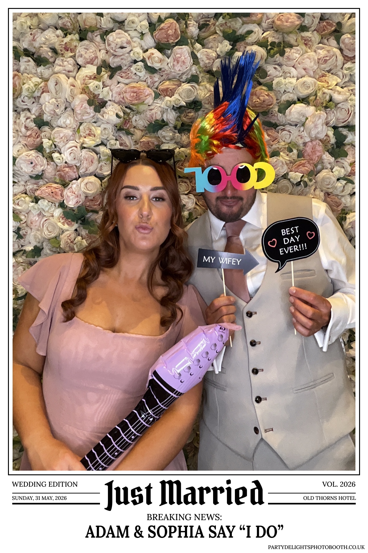 Adam and Sophia's Wedding | View more photos from the event at gallery.partydelightsphotobooth.co.uk/u/PartyDelightsPhotoBooth/Adam-and-Sophias-Wedding
