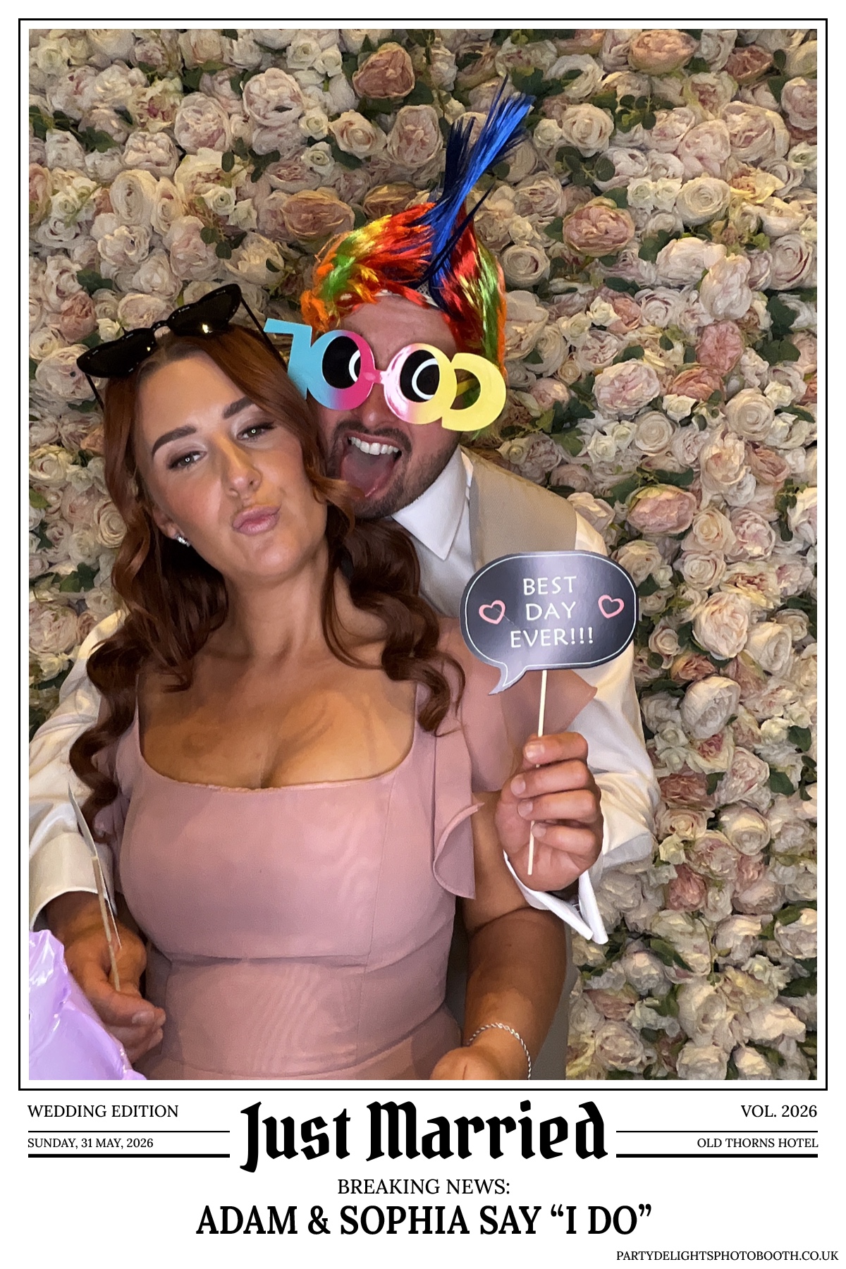 Adam and Sophia's Wedding | View more photos from the event at gallery.partydelightsphotobooth.co.uk/u/PartyDelightsPhotoBooth/Adam-and-Sophias-Wedding