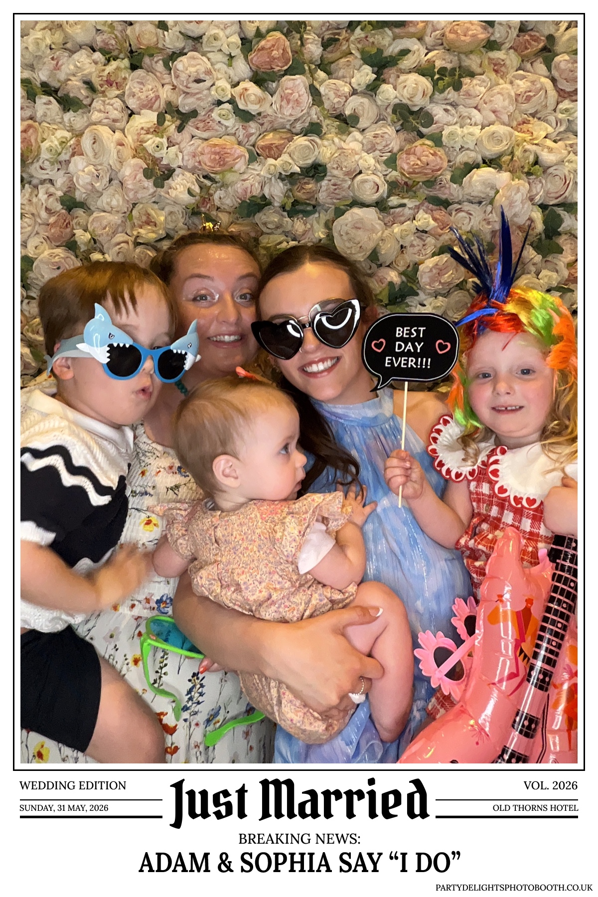 Adam and Sophia's Wedding | View more photos from the event at gallery.partydelightsphotobooth.co.uk/u/PartyDelightsPhotoBooth/Adam-and-Sophias-Wedding