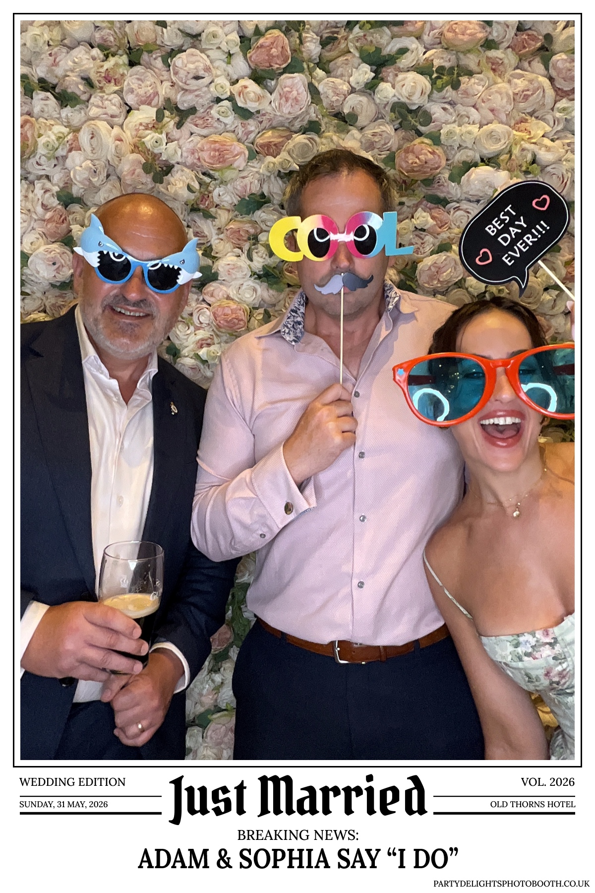 Adam and Sophia's Wedding | View more photos from the event at gallery.partydelightsphotobooth.co.uk/u/PartyDelightsPhotoBooth/Adam-and-Sophias-Wedding