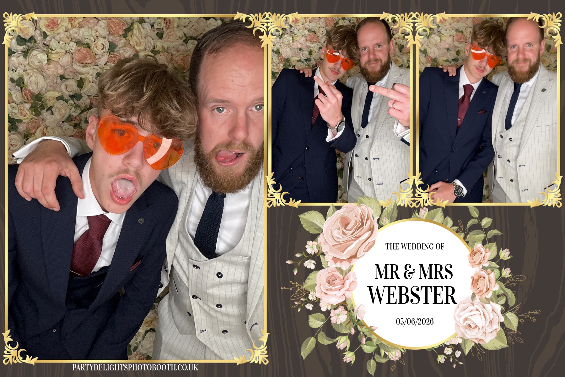 Dominic & Sarah-Jayne’s wedding | View more photos from the event at gallery.partydelightsphotobooth.co.uk/u/PartyDelightsPhotoBooth/Dominic-Sarah-Jayne’s-wedding