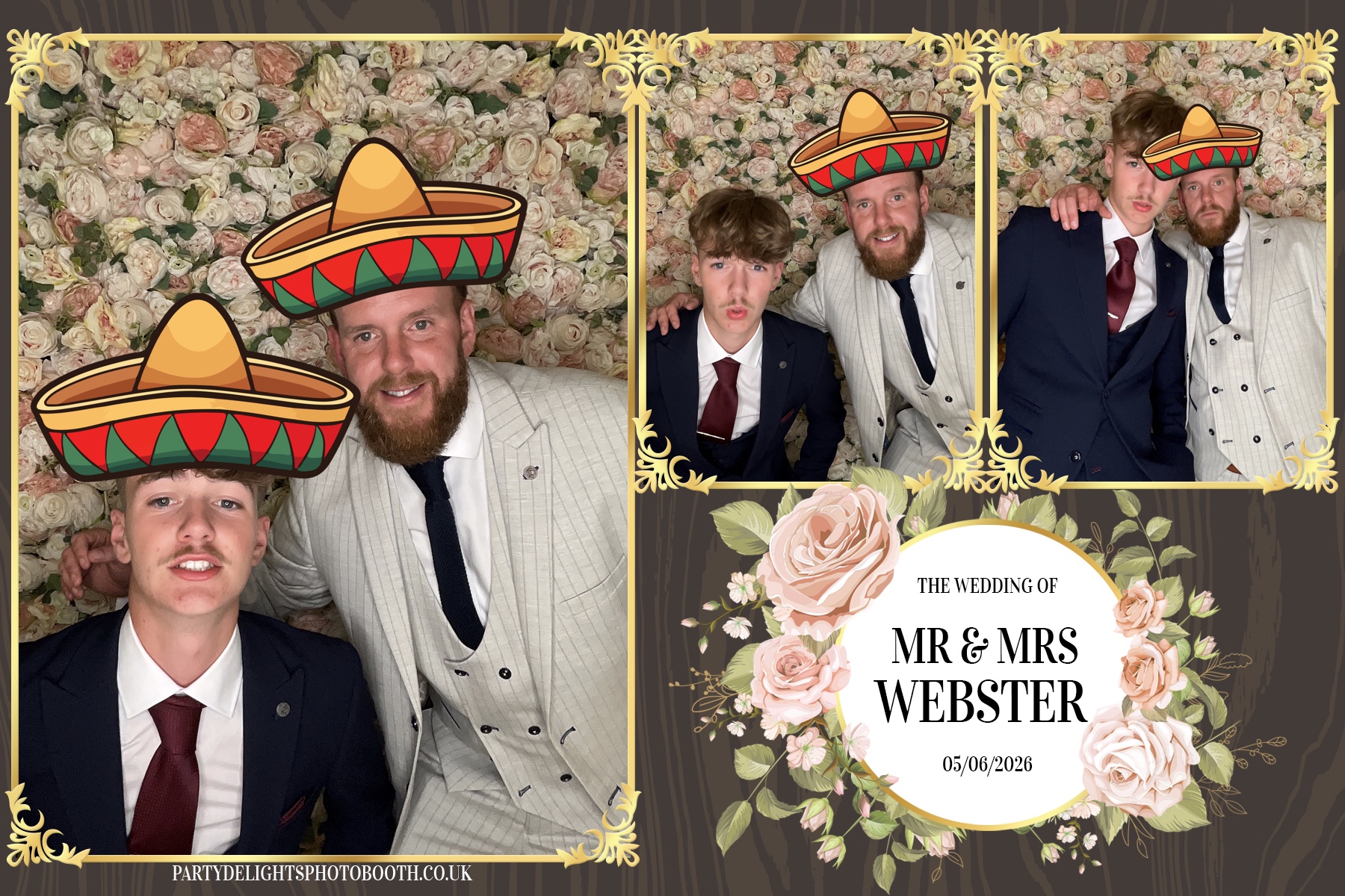 Dominic & Sarah-Jayne’s wedding | View more photos from the event at gallery.partydelightsphotobooth.co.uk/u/PartyDelightsPhotoBooth/Dominic-Sarah-Jayne’s-wedding