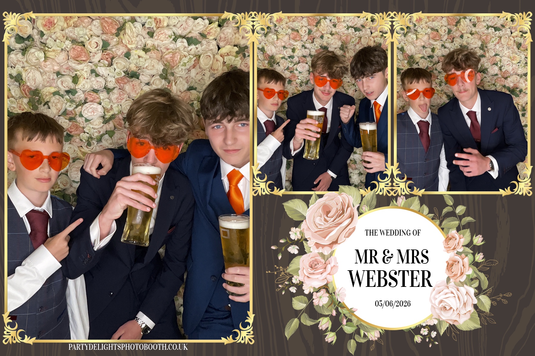 Dominic & Sarah-Jayne’s wedding | View more photos from the event at gallery.partydelightsphotobooth.co.uk/u/PartyDelightsPhotoBooth/Dominic-Sarah-Jayne’s-wedding