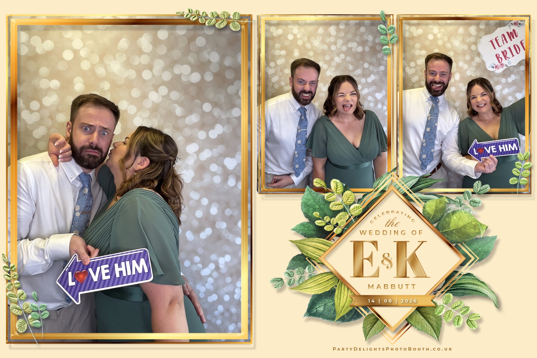 Ellice & Kieron's Wedding | View more photos from the event at gallery.partydelightsphotobooth.co.uk/u/PartyDelightsPhotoBooth/Ellice-Kierons-Wedding