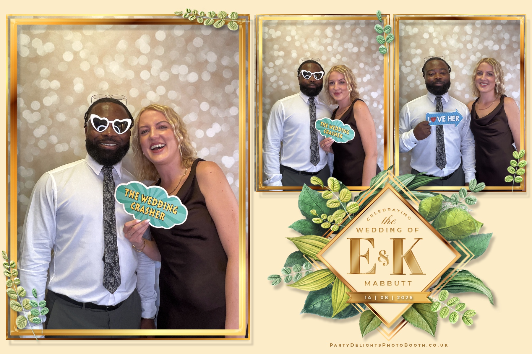 Ellice & Kieron's Wedding | View more photos from the event at gallery.partydelightsphotobooth.co.uk/u/PartyDelightsPhotoBooth/Ellice-Kierons-Wedding