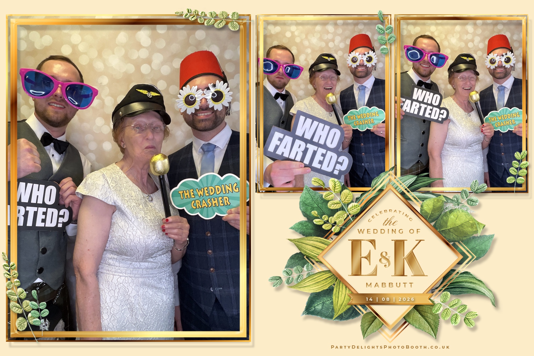 Ellice & Kieron's Wedding | View more photos from the event at gallery.partydelightsphotobooth.co.uk/u/PartyDelightsPhotoBooth/Ellice-Kierons-Wedding
