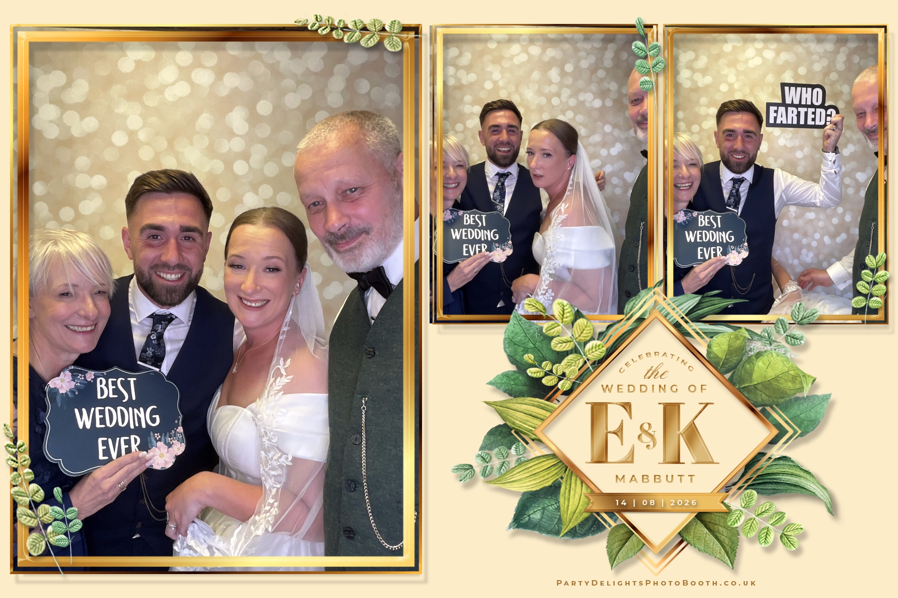Ellice & Kieron's Wedding | View more photos from the event at gallery.partydelightsphotobooth.co.uk/u/PartyDelightsPhotoBooth/Ellice-Kierons-Wedding
