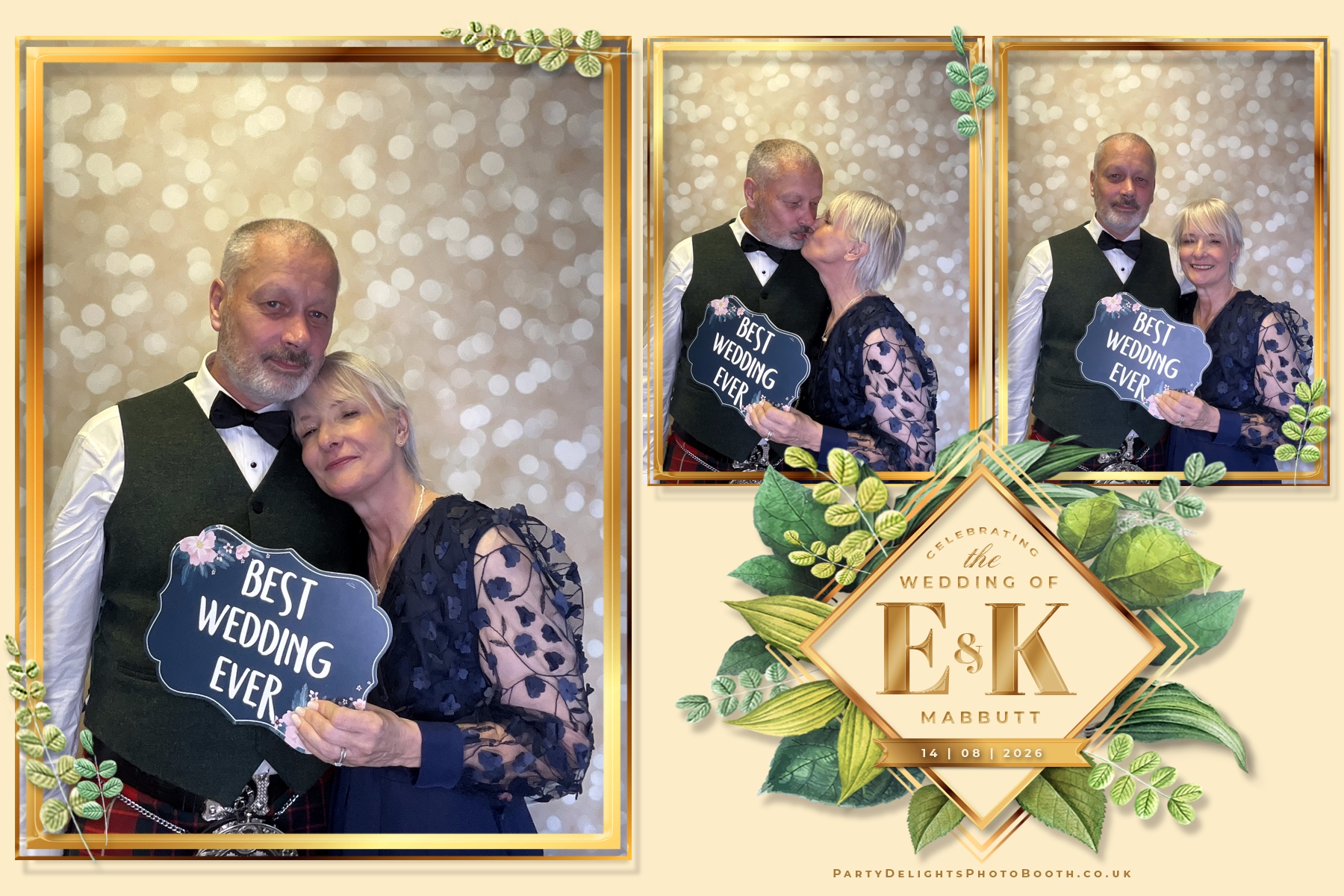 Ellice & Kieron's Wedding | View more photos from the event at gallery.partydelightsphotobooth.co.uk/u/PartyDelightsPhotoBooth/Ellice-Kierons-Wedding