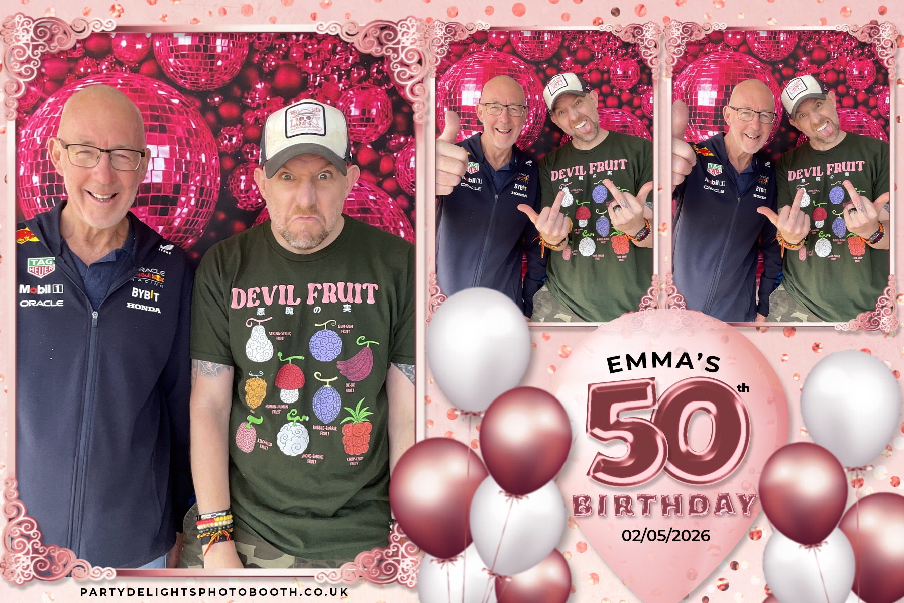 Emma's 50th birthday | View more photos from the event at gallery.partydelightsphotobooth.co.uk/u/PartyDelightsPhotoBooth/Emmas-50th-birthday