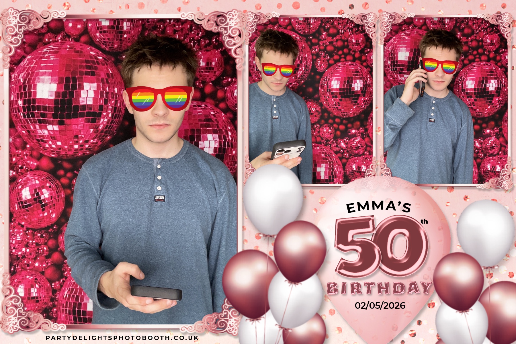 Emma's 50th birthday | View more photos from the event at gallery.partydelightsphotobooth.co.uk/u/PartyDelightsPhotoBooth/Emmas-50th-birthday