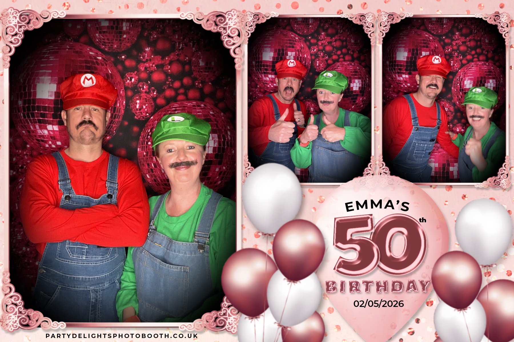 Emma's 50th birthday | View more photos from the event at gallery.partydelightsphotobooth.co.uk/u/PartyDelightsPhotoBooth/Emmas-50th-birthday