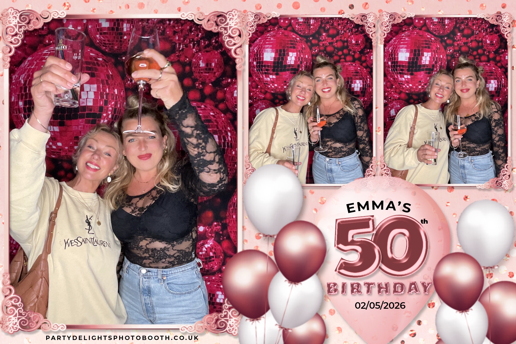 Emma's 50th birthday | View more photos from the event at gallery.partydelightsphotobooth.co.uk/u/PartyDelightsPhotoBooth/Emmas-50th-birthday