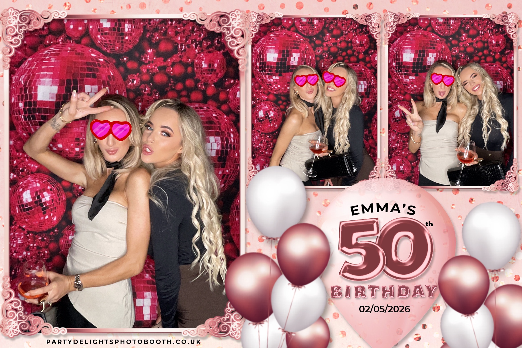 Emma's 50th birthday | View more photos from the event at gallery.partydelightsphotobooth.co.uk/u/PartyDelightsPhotoBooth/Emmas-50th-birthday