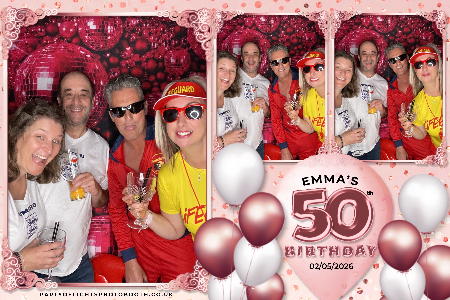 Emma's 50th birthday | View more photos from the event at gallery.partydelightsphotobooth.co.uk/u/PartyDelightsPhotoBooth/Emmas-50th-birthday