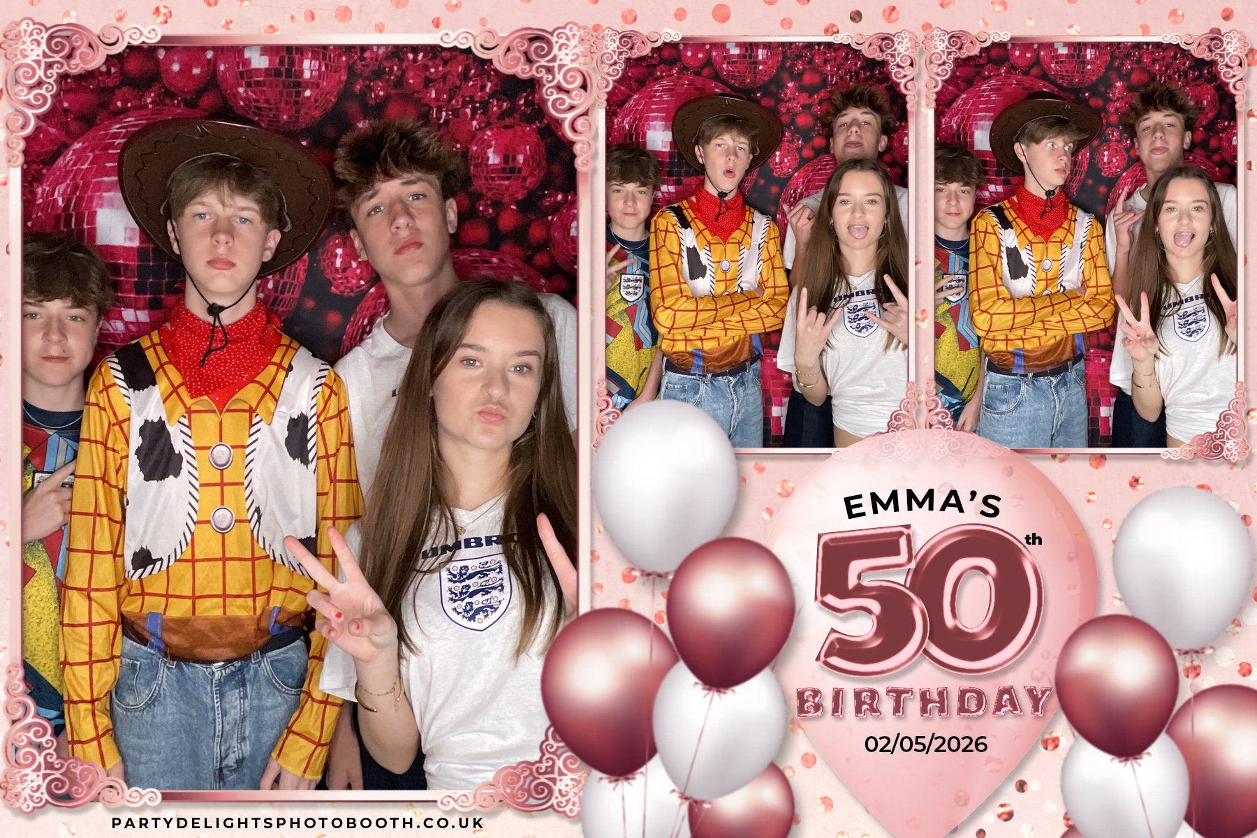 Emma's 50th birthday | View more photos from the event at gallery.partydelightsphotobooth.co.uk/u/PartyDelightsPhotoBooth/Emmas-50th-birthday
