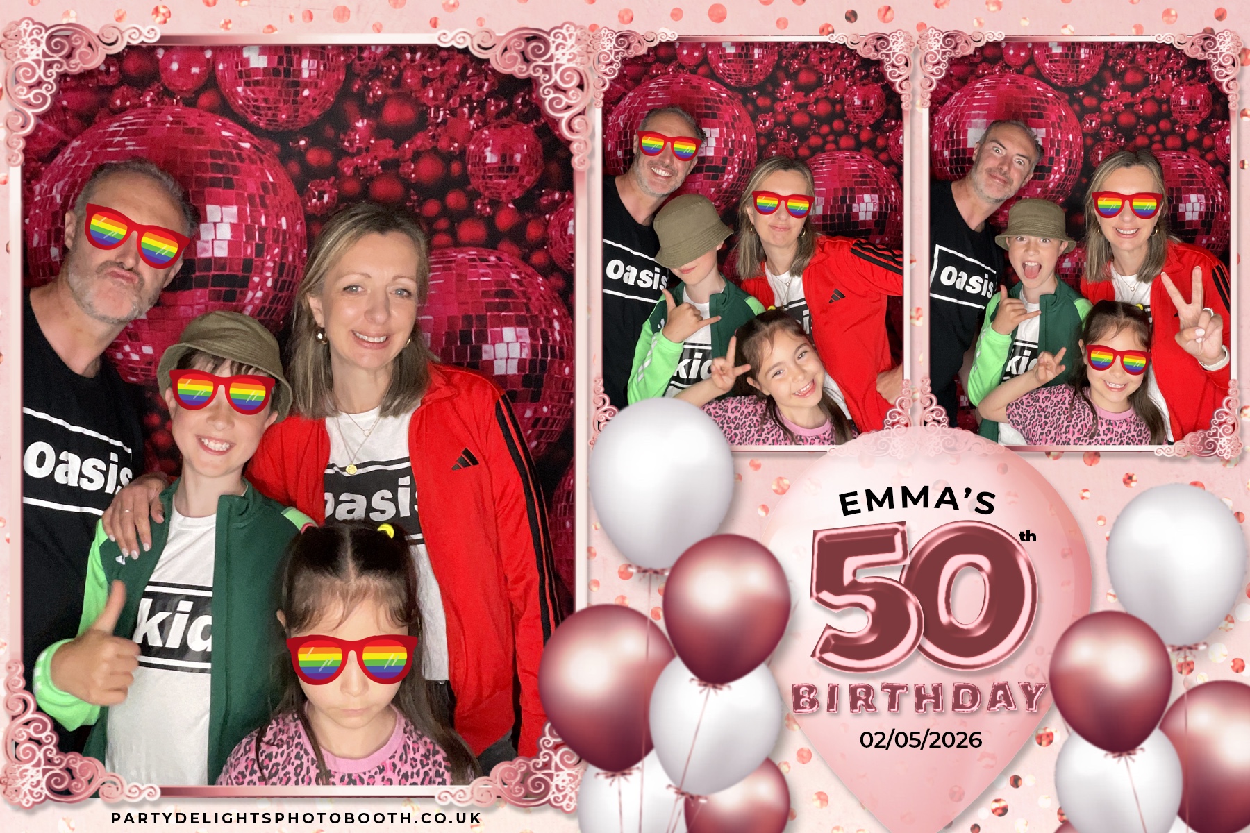 Emma's 50th birthday | View more photos from the event at gallery.partydelightsphotobooth.co.uk/u/PartyDelightsPhotoBooth/Emmas-50th-birthday