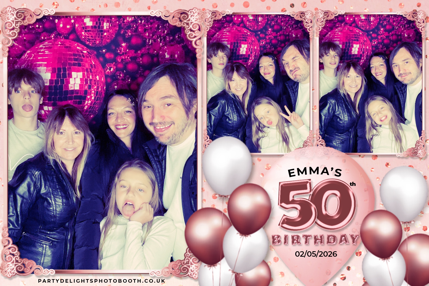 Emma's 50th birthday | View more photos from the event at gallery.partydelightsphotobooth.co.uk/u/PartyDelightsPhotoBooth/Emmas-50th-birthday
