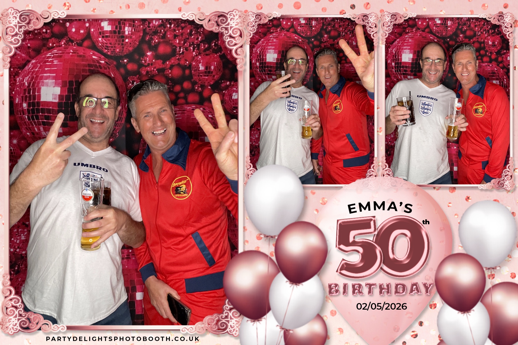 Emma's 50th birthday | View more photos from the event at gallery.partydelightsphotobooth.co.uk/u/PartyDelightsPhotoBooth/Emmas-50th-birthday