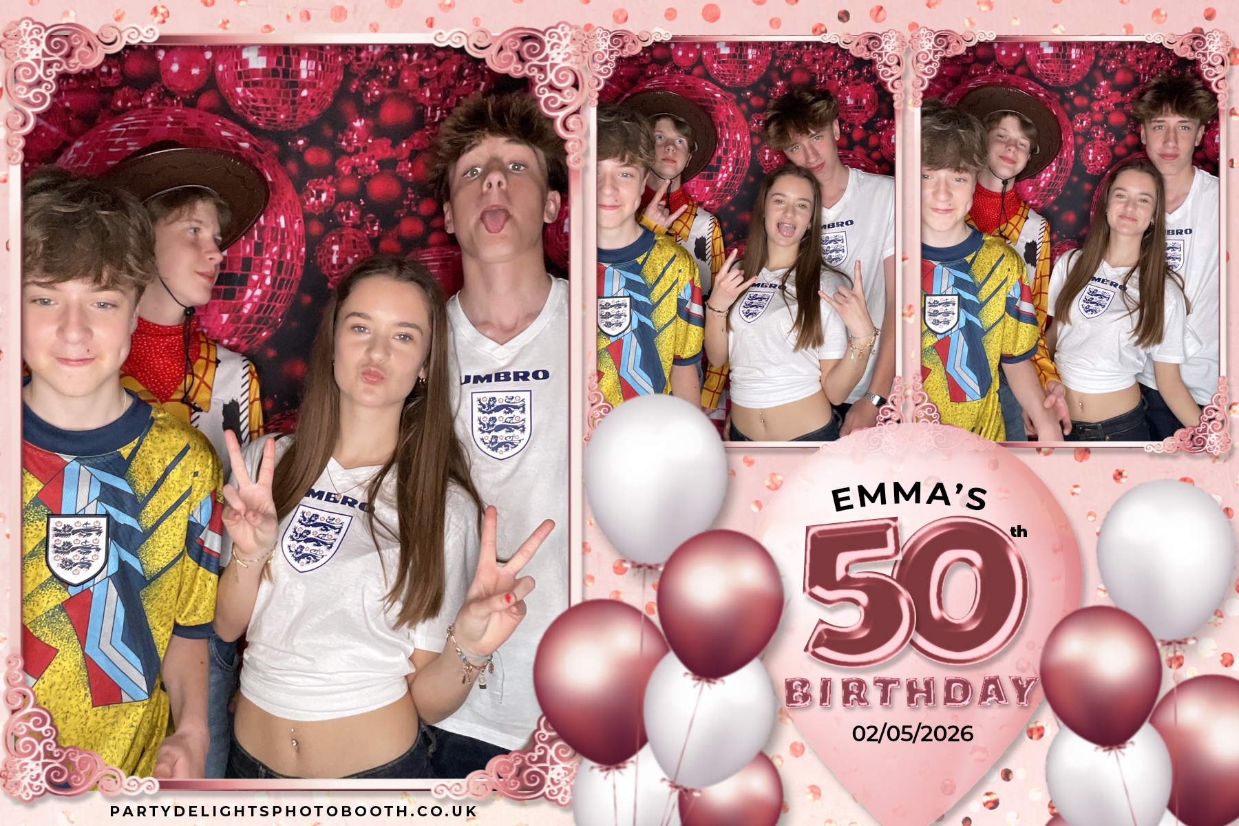 Emma's 50th birthday | View more photos from the event at gallery.partydelightsphotobooth.co.uk/u/PartyDelightsPhotoBooth/Emmas-50th-birthday